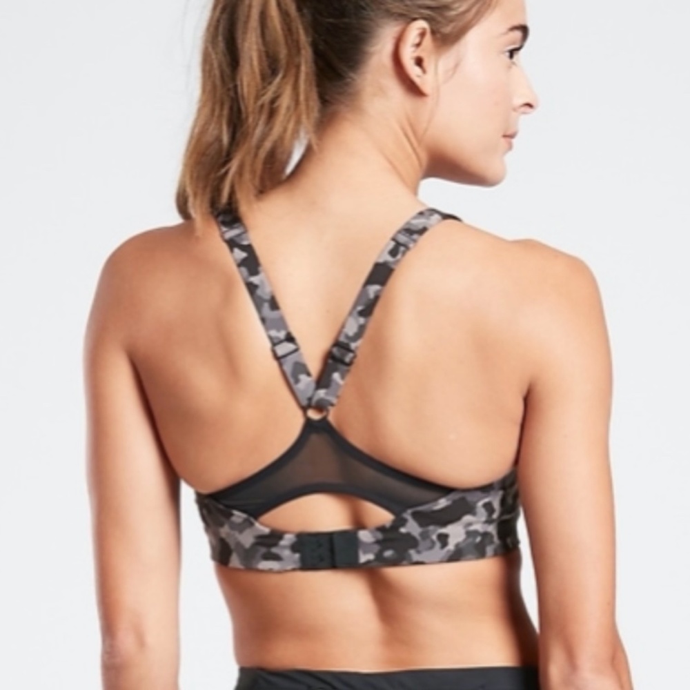 ATHLETA Advance Sports Bra Black Camo HIGH IMPACT - Picture 4 of 6